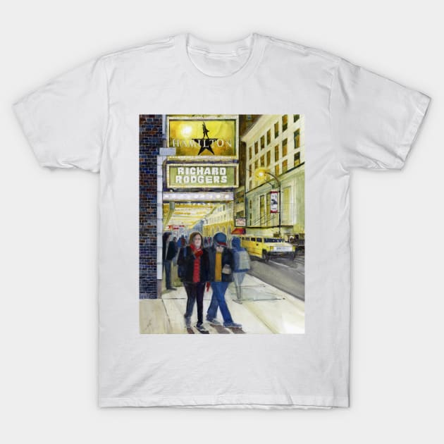 Broadway, New York City T-Shirt by dfrdesign